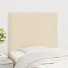 Image de vidaXL Têtes de lit 2 pcs Crème 90x5x78/88 cm Tissu3116179