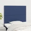 Image de vidaXL Têtes de lit 2 pcs Bleu 90x5x78/88 cm Tissu