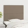 Image de vidaXL Têtes de lit 2 pcs Taupe 100x5x78/88 cm Tissu