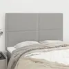 Image de vidaXL Têtes de lit 4 pcs Gris clair 72x5x78/88 cm Tissu