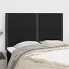 Image de vidaXL Têtes de lit 4 pcs Noir 72x5x78/88 cm Tissu