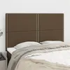 Image de vidaXL Têtes de lit 4 pcs Marron foncé 72x5x78/88 cm Tissu3116193