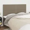 Image de vidaXL Têtes de lit 4 pcs Taupe 90x5x78/88 cm Tissu