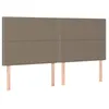 Image de vidaXL TÃªtes de lit 4 pcs Taupe 90x5x78/88 cm Tissu