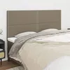 Image de vidaXL Têtes de lit 4 pcs Taupe 100x5x78/88 cm Tissu