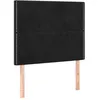 Image de vidaXL TÃªtes de lit 2 pcs Noir 90x5x78/88 cm Velours