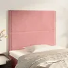 Image de vidaXL Têtes de lit 2 pcs Rose 90x5x78/88 cm Velours