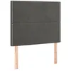 Image de vidaXL Vidaxl Têtes De Lit 2 Pcs Gris Foncé 100x5x78/88 Cm Velours