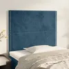 Image de vidaXL Têtes de lit 2 pcs Bleu foncé 100x5x78/88 cm Velours