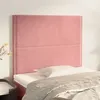 Image de vidaXL Têtes de lit 2 pcs Rose 100x5x78/88 cm Velours