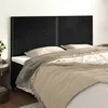 Image de vidaXL Têtes de lit 4 pcs Noir 90x5x78/88 cm Velours
