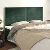 Image de vidaXL Têtes de lit 4 pcs Vert foncé 100x5x78/88 cm Velours