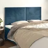 Image de vidaXL Têtes de lit 4 pcs Bleu foncé 100x5x78/88 cm Velours3116262