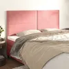 Image de vidaXL Têtes de lit 4 pcs Rose 100x5x78/88 cm Velours