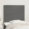 Image de vidaXL Têtes de lit 2 pcs Gris 90x5x78/88 cm Similicuir3116274