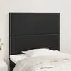 Image de vidaXL Têtes de lit 2 pcs Noir 100x5x78/88 cm Similicuir3116276