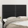 Image de vidaXL Têtes de lit 4 pcs Noir 72x5x78/88 cm Similicuir