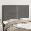 Image de vidaXL Têtes de lit 4 pcs Gris 72x5x78/88 cm Similicuir