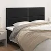 Image de vidaXL Têtes de lit 4 pcs Noir 100x5x78/88 cm Similicuir