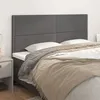 Image de vidaXL Têtes de lit 4 pcs Gris 100x5x78/88 cm Similicuir3116304