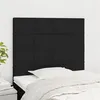 Image de vidaXL Têtes de lit 2 pcs Noir 90x5x78/88 cm Tissu