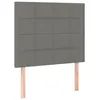 Image de vidaXL TÃªtes de lit 2 pcs Gris foncÃ© 100x5x78/88 cm Tissu