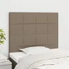 Image de vidaXL Têtes de lit 2 pcs Taupe 100x5x78/88 cm Tissu