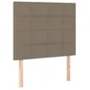 Image de vidaXL TÃªtes de lit 2 pcs Taupe 100x5x78/88 cm Tissu