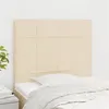 Image de vidaXL Têtes de lit 2 pcs Crème 100x5x78/88 cm Tissu