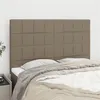 Image de vidaXL Têtes de lit 4 pcs Taupe 72x5x78/88 cm Tissu