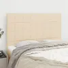 Image de vidaXL Têtes de lit 4 pcs Crème 72x5x78/88 cm Tissu