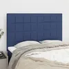 Image de vidaXL Têtes de lit 4 pcs Bleu 72x5x78/88 cm Tissu