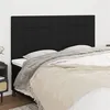 Image de vidaXL Têtes de lit 4 pcs Noir 80x5x78/88 cm Tissu