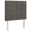 Image de vidaXL TÃªtes de lit 2 pcs Gris foncÃ© 80x5x78/88 cm Velours