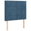 Image de vidaXL TÃªtes de lit 2 pcs Bleu foncÃ© 100x5x78/88 cm Velours