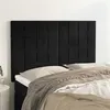 Image de vidaXL Têtes de lit 4 pcs Noir 72x5x78/88 cm Velours