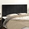 Image de vidaXL TÃªtes de lit 4 pcs Noir 80x5x78/88 cm Velours