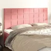 Image de vidaXL Têtes de lit 4 pcs Rose 80x5x78/88 cm Velours