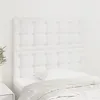 Image de vidaXL Têtes de lit 2 pcs Blanc 90x5x78/88 cm Similicuir