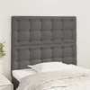Image de vidaXL Têtes de lit 2 pcs Gris 90x5x78/88 cm Similicuir
