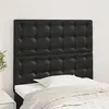 Image de vidaXL Têtes de lit 2 pcs Noir 100x5x78/88 cm Similicuir3116416