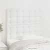 Image de vidaXL Têtes de lit 2 pcs Blanc 100x5x78/88 cm Similicuir