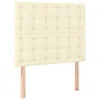 Image de vidaXL TÃªtes de lit 2 pcs CrÃ¨me 100x5x78/88 cm Similicuir