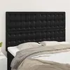 Image de vidaXL Têtes de lit 4 pcs Noir 72x5x78/88 cm Similicuir