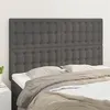 Image de vidaXL Têtes de lit 4 pcs Gris 72x5x78/88 cm Similicuir