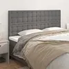 Image de vidaXL Têtes de lit 4 pcs Gris 80x5x78/88 cm Similicuir