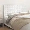 Image de vidaXL Têtes de lit 4 pcs Blanc 90x5x78/88 cm Similicuir
