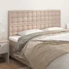 Image de vidaXL Têtes de lit 4 pcs Cappuccino 90x5x78/88 cm Similicuir