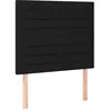 Image de vidaXL TÃªtes de lit 2 pcs Noir 80x5x78/88 cm Tissu