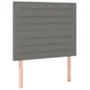 Image de vidaXL TÃªtes de lit 2 pcs Gris clair 90x5x78/88 cm Tissu